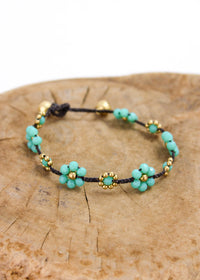Crystal Flower Anklet 5 Pack | Shop Bali Queen