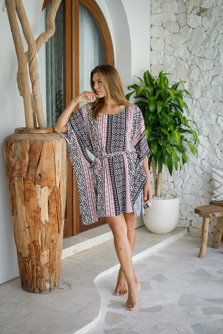 Sumatra Tie-Waist Caftan | Shop Bali Queen
