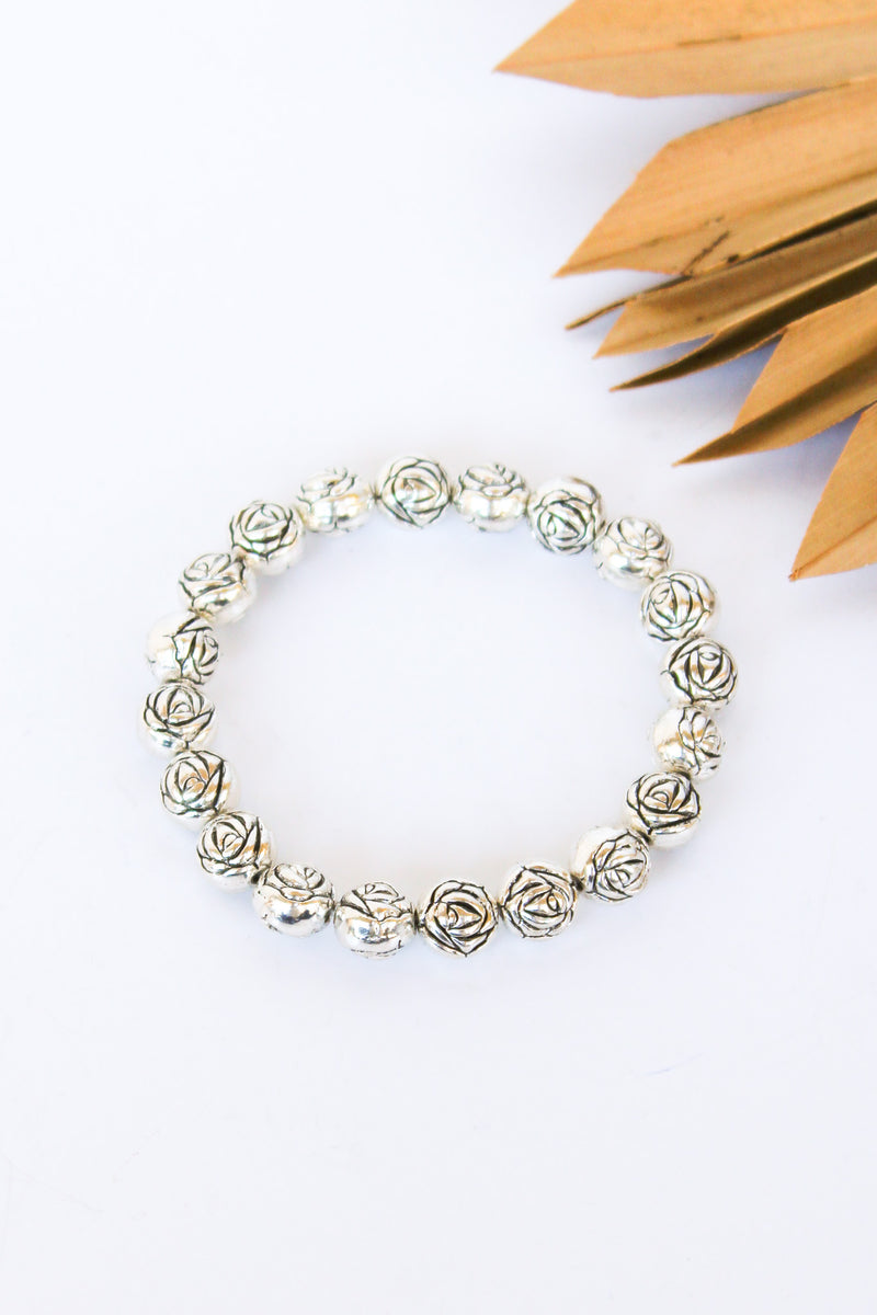 Rosebud Alloy Stretch Bracelet #99