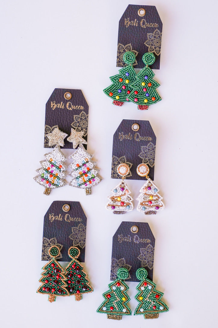 Holiday-licious Snow Tree Earring