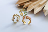 Lady Fern Adjustable Ring