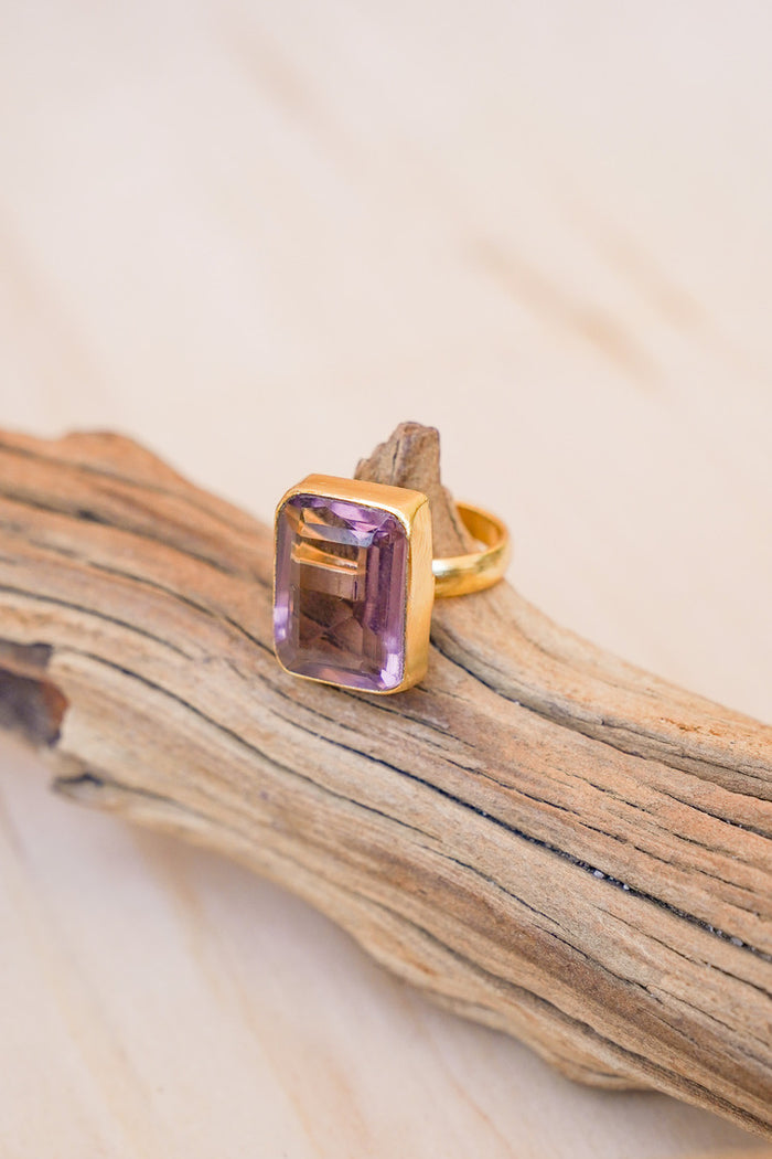 Dasha Smokey Topaz Gem Ring | Shop Bali Queen