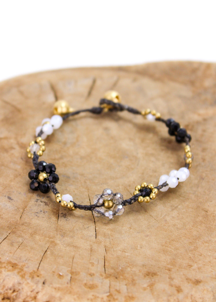 Crystal Flower Anklet 5 Pack | Shop Bali Queen