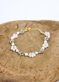La Perla Crystal Flower Bracelet | Shop Bali Queen