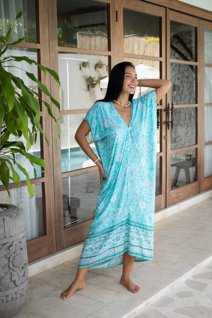Beach Bloom Long Caftan