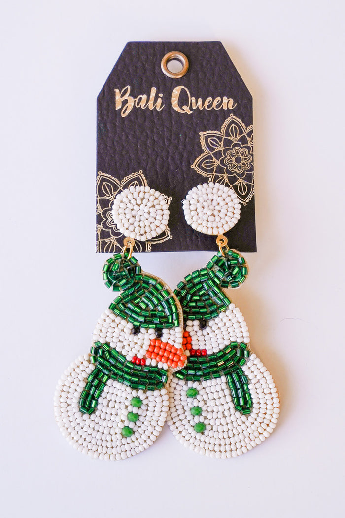 Holiday-licious Snowman Earring