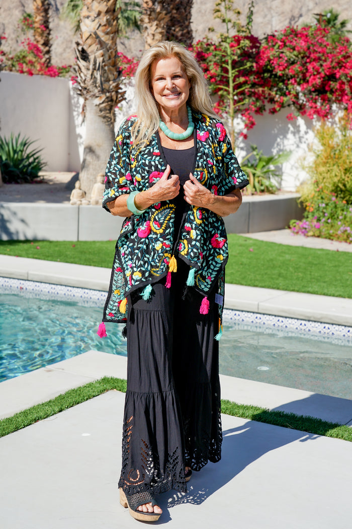 Boho Blossom Midi Kimono | Shop Bali Queen