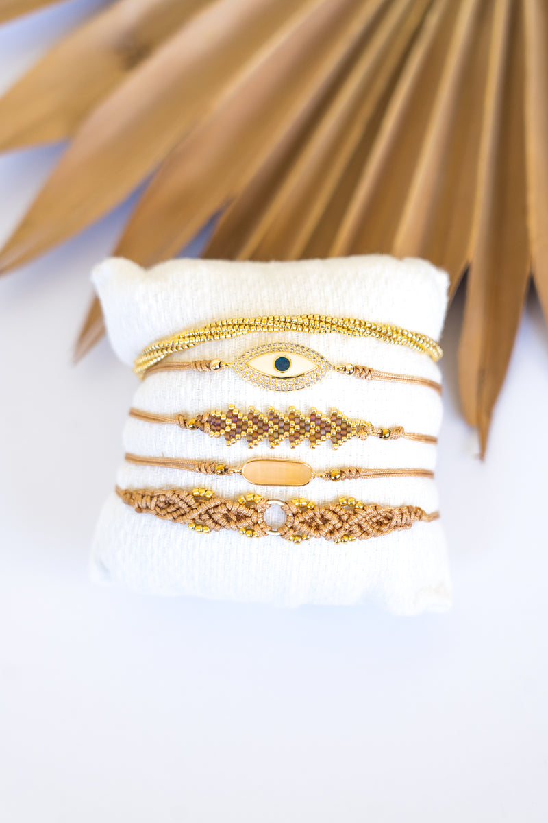 Crystal 5 Pack Pull Bracelet Tray (Natural) | Shop Bali Queen