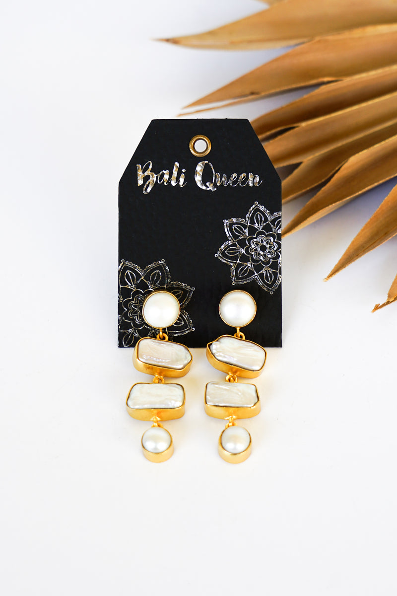 Dasha Pearl Cascade Earring | Shop Bali Queen