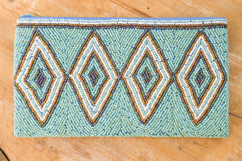 Mosaic Beaded Clutch