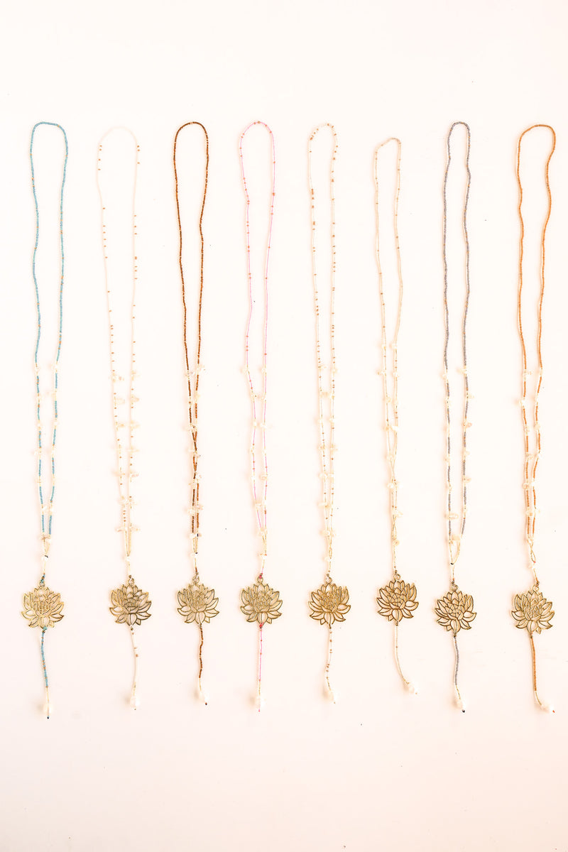 Lotus Pearl Necklace | Shop Bali Queen
