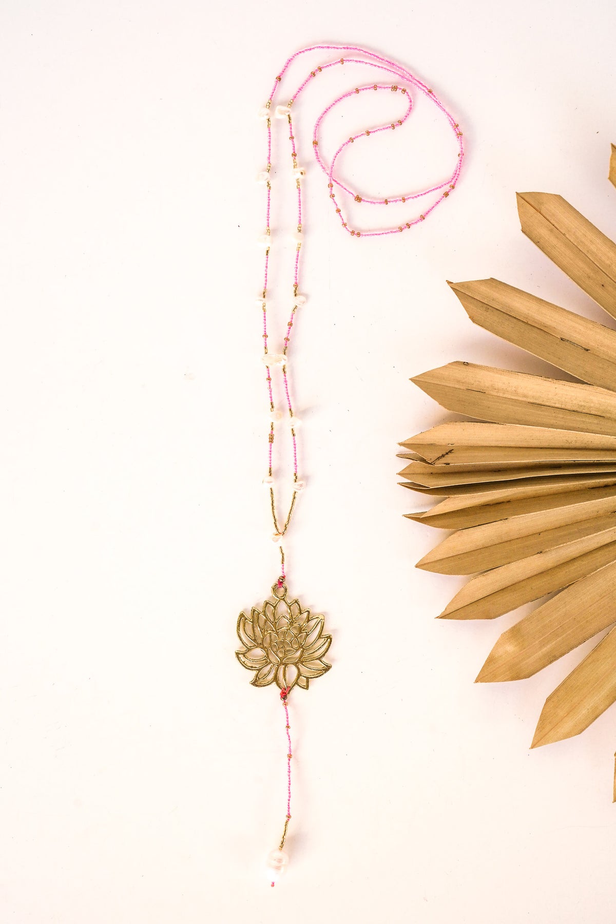 Lotus Pearl Necklace