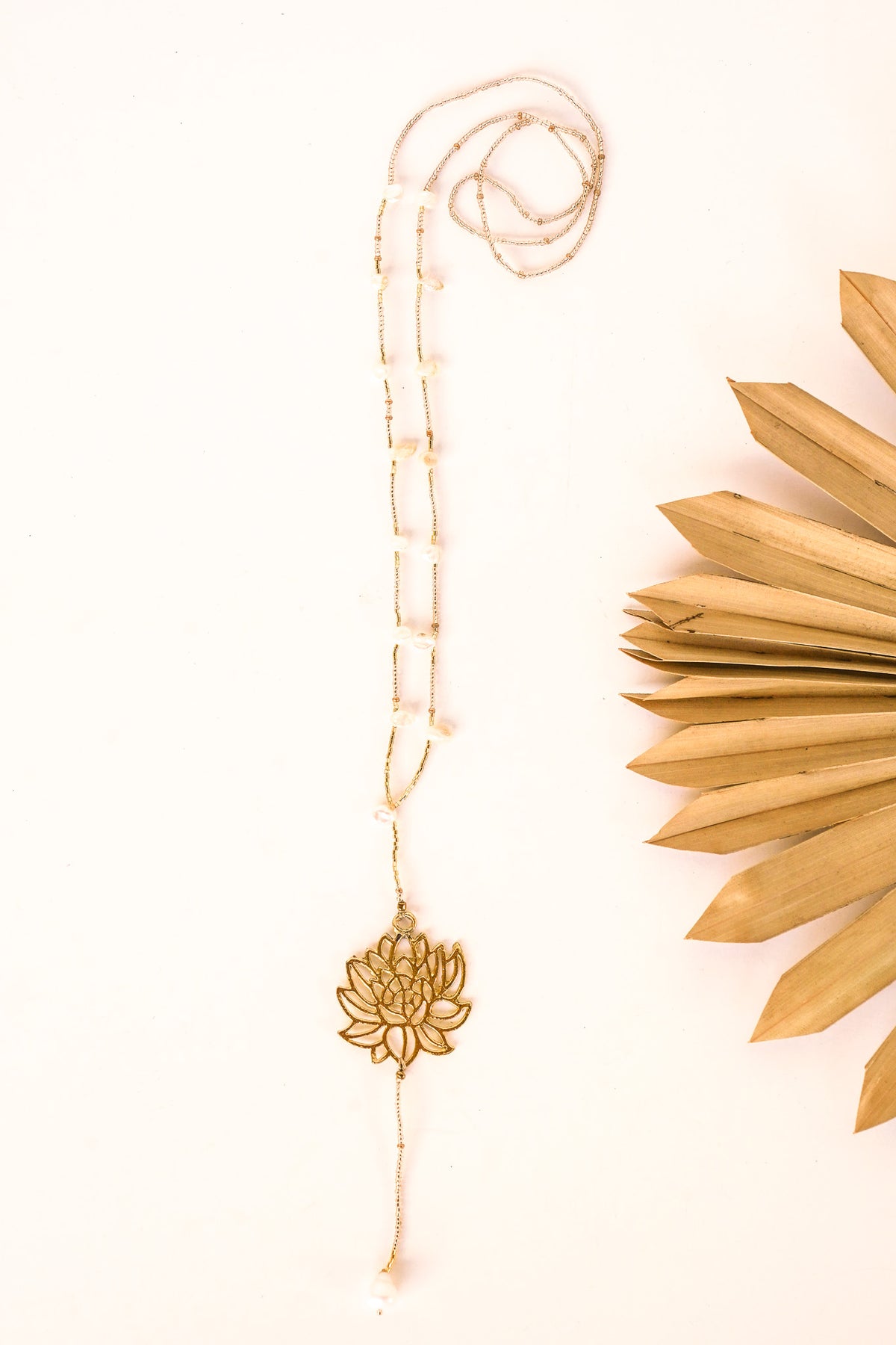 Lotus Pearl Necklace