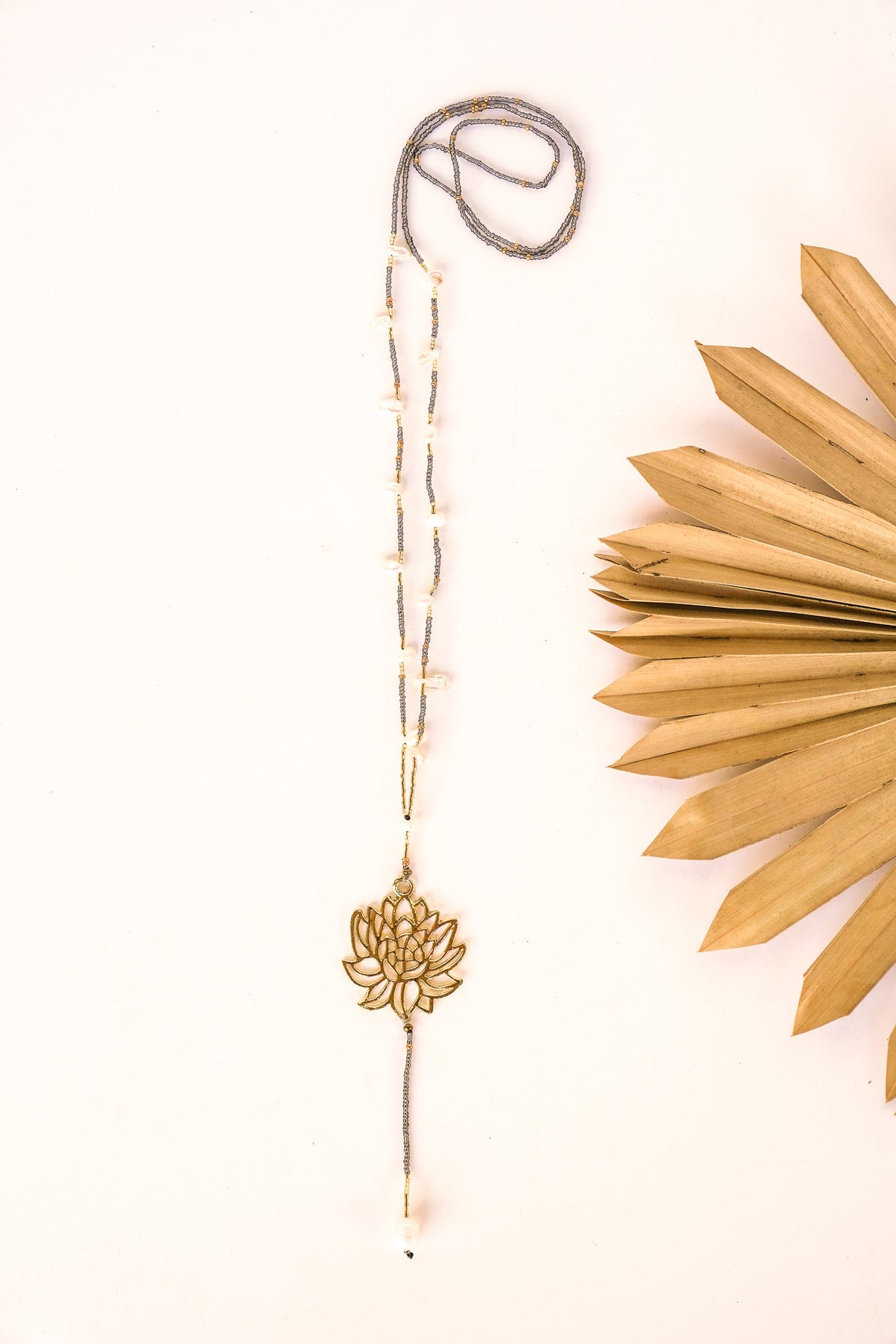 Lotus Pearl Necklace | Shop Bali Queen