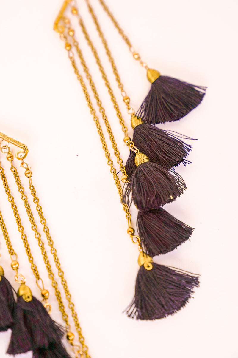 Tiered Tassel Ear Cuff | Shop Bali Queen