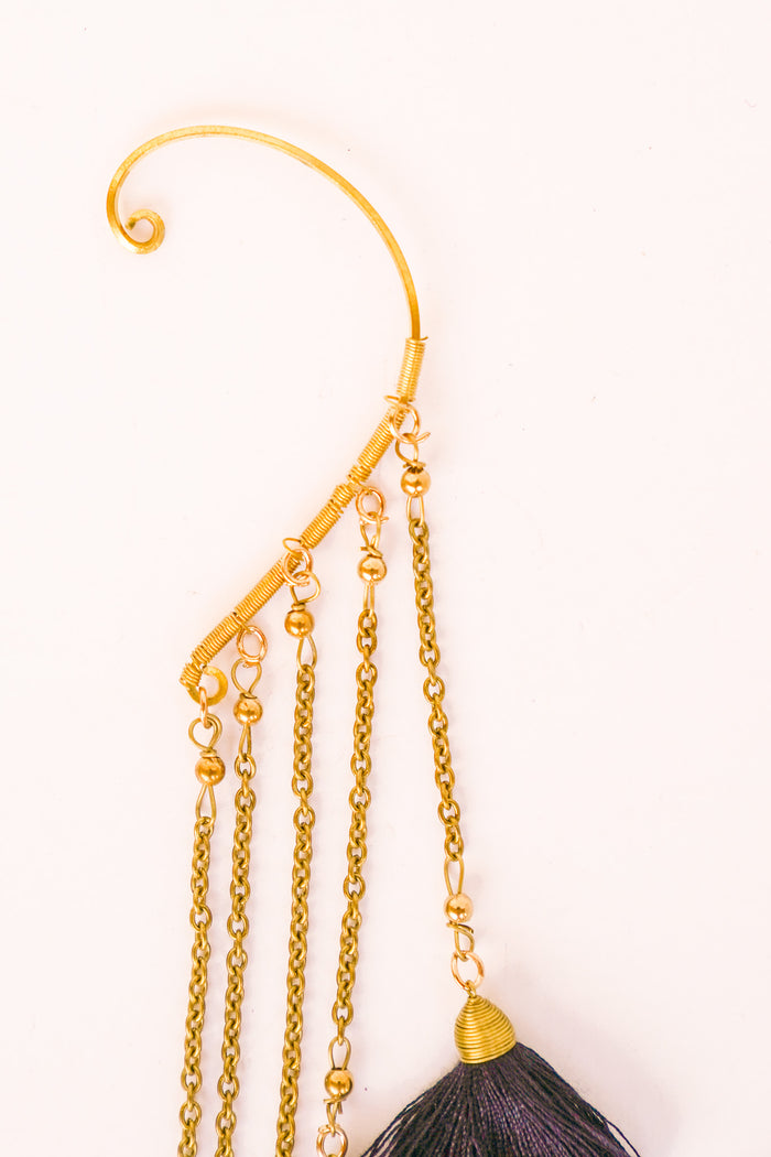 Tiered Tassel Ear Cuff | Shop Bali Queen
