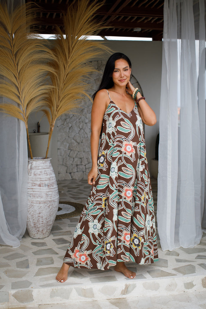 Tiger Lily Bow Back Maxi | Shop Bali Queen