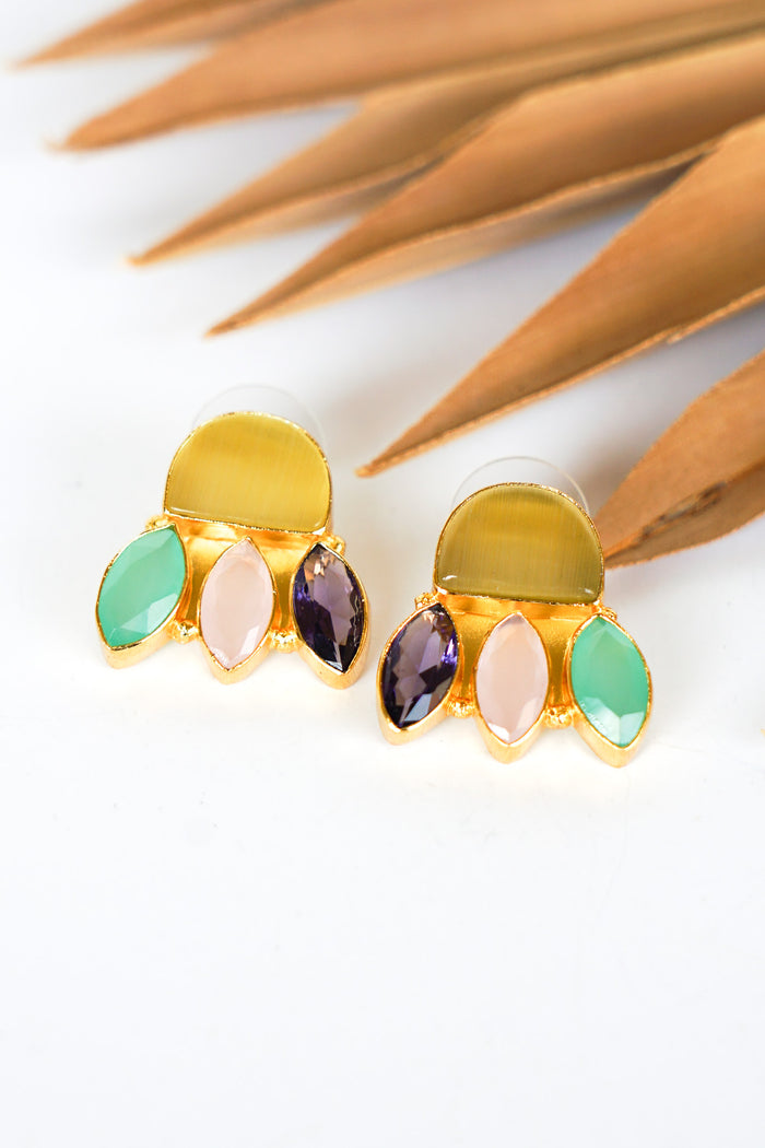 Dasha Lotus Stud Earring | Shop Bali Queen