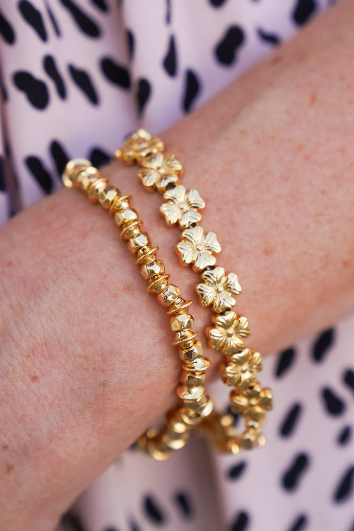 Riveiting Rocks Gold-Plated Alloy Stretch Bracelet #1