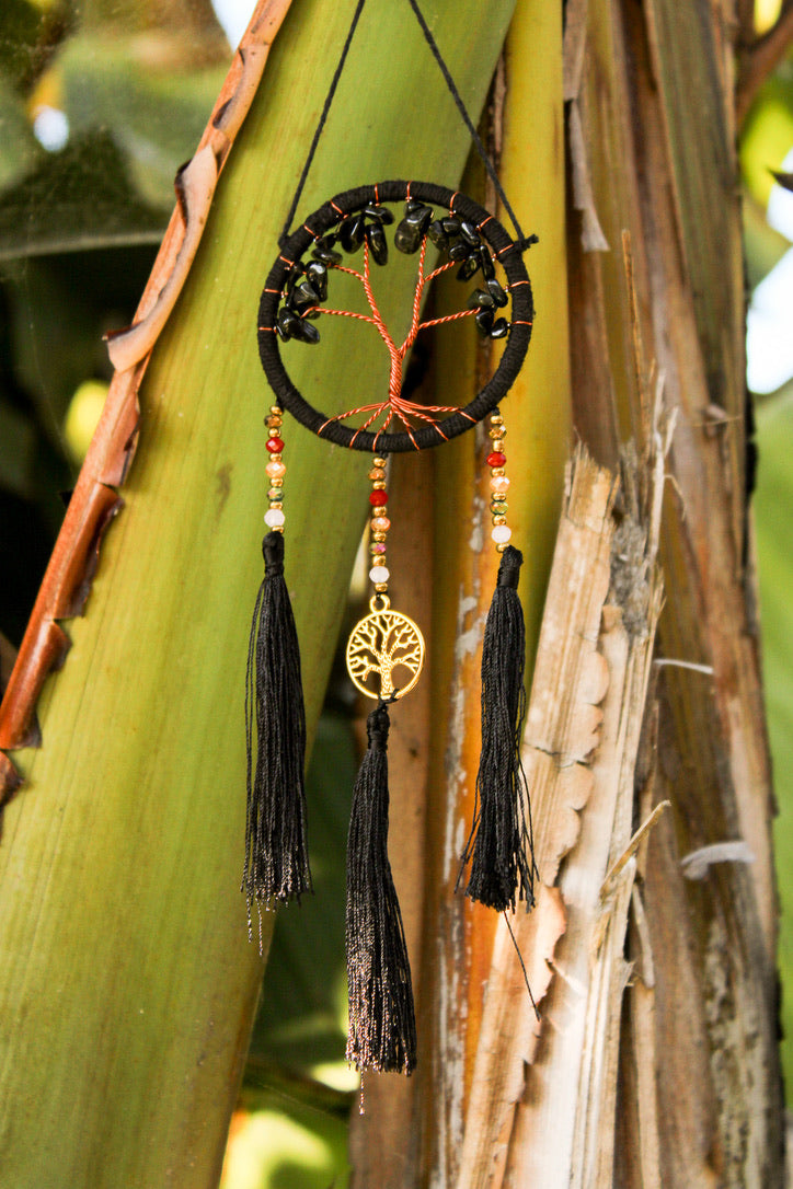 Mini Crystal & Stone Tree of Life Dreamcatcher