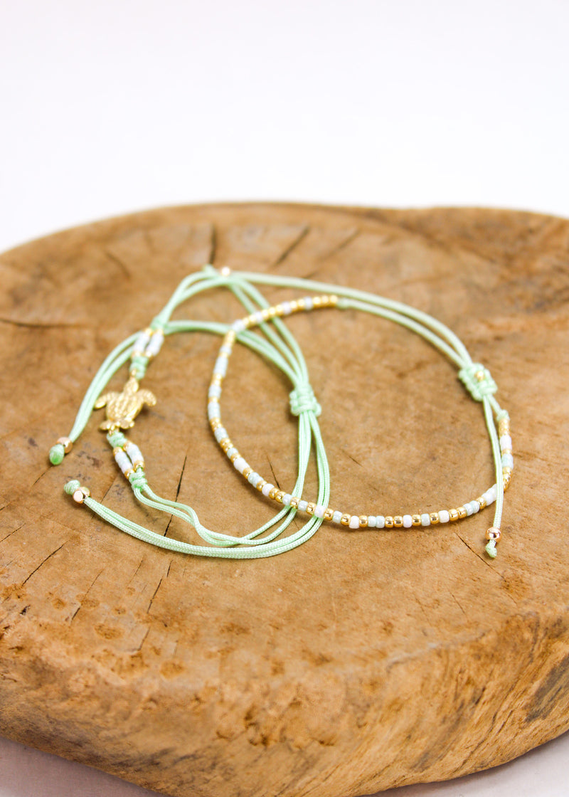 Turtle Crystal 2 Pack Bracelets | Shop Bali Queen