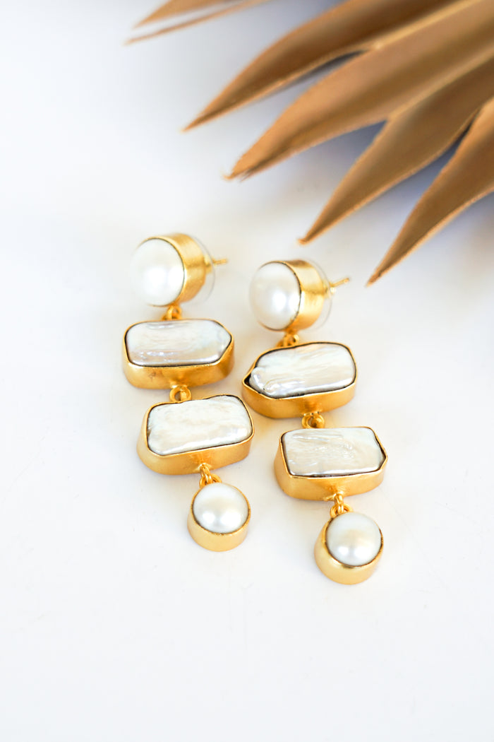 Dasha Pearl Cascade Earring | Shop Bali Queen