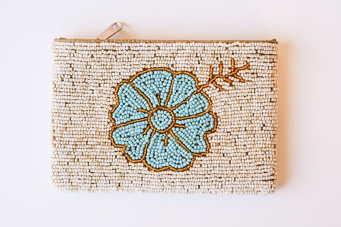 Hibiscus Beaded Coin Bag | Shop Bali Queen