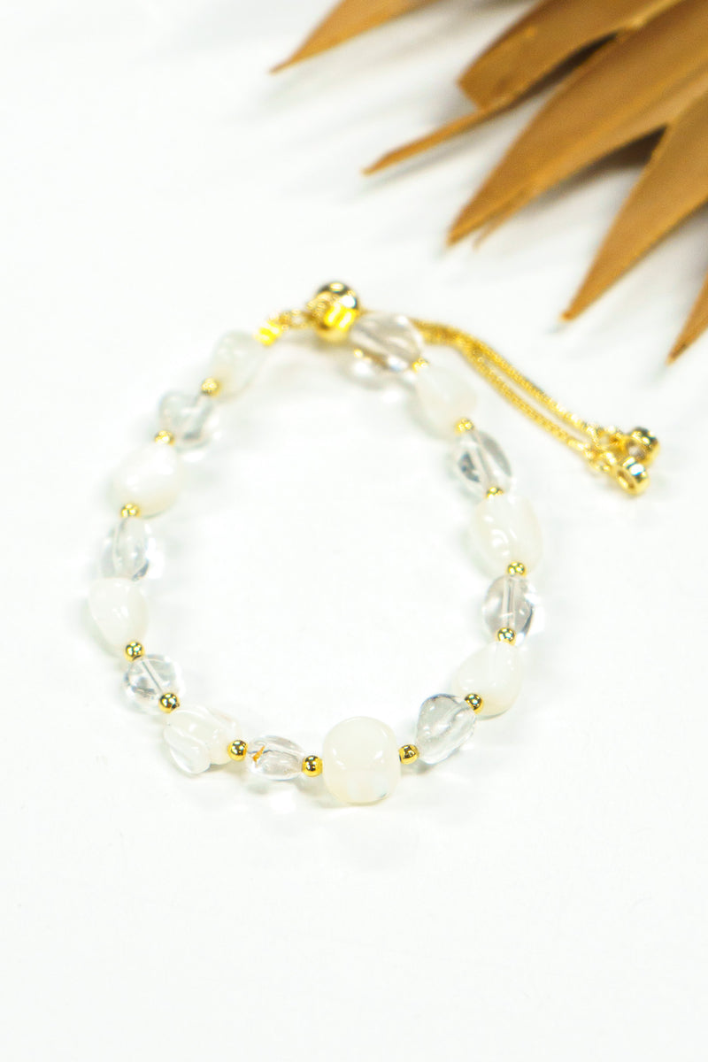 Beach Pebbles Stone & Crystal Bracelet | Shop Bali Queen