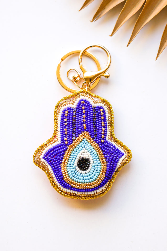Hamsa Evil Eye Keychain | Shop Bali Queen