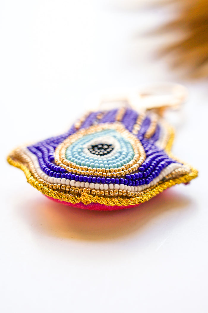 Hamsa Evil Eye Keychain | Shop Bali Queen