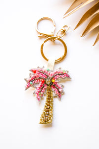Pink Palms Keychain | Shop Bali Queen