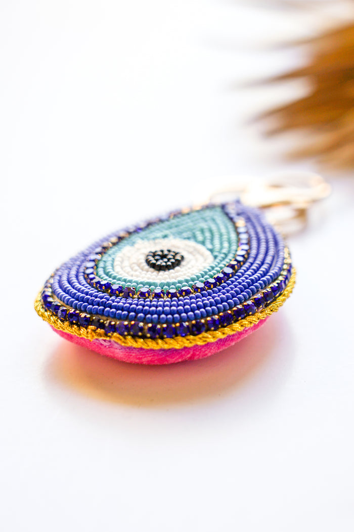 Evil Eye Teardrop Keychain | Shop Bali Queen