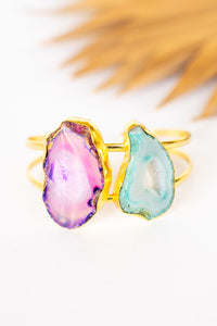 Dasha Agate Druzy Cuff | Shop Bali Queen
