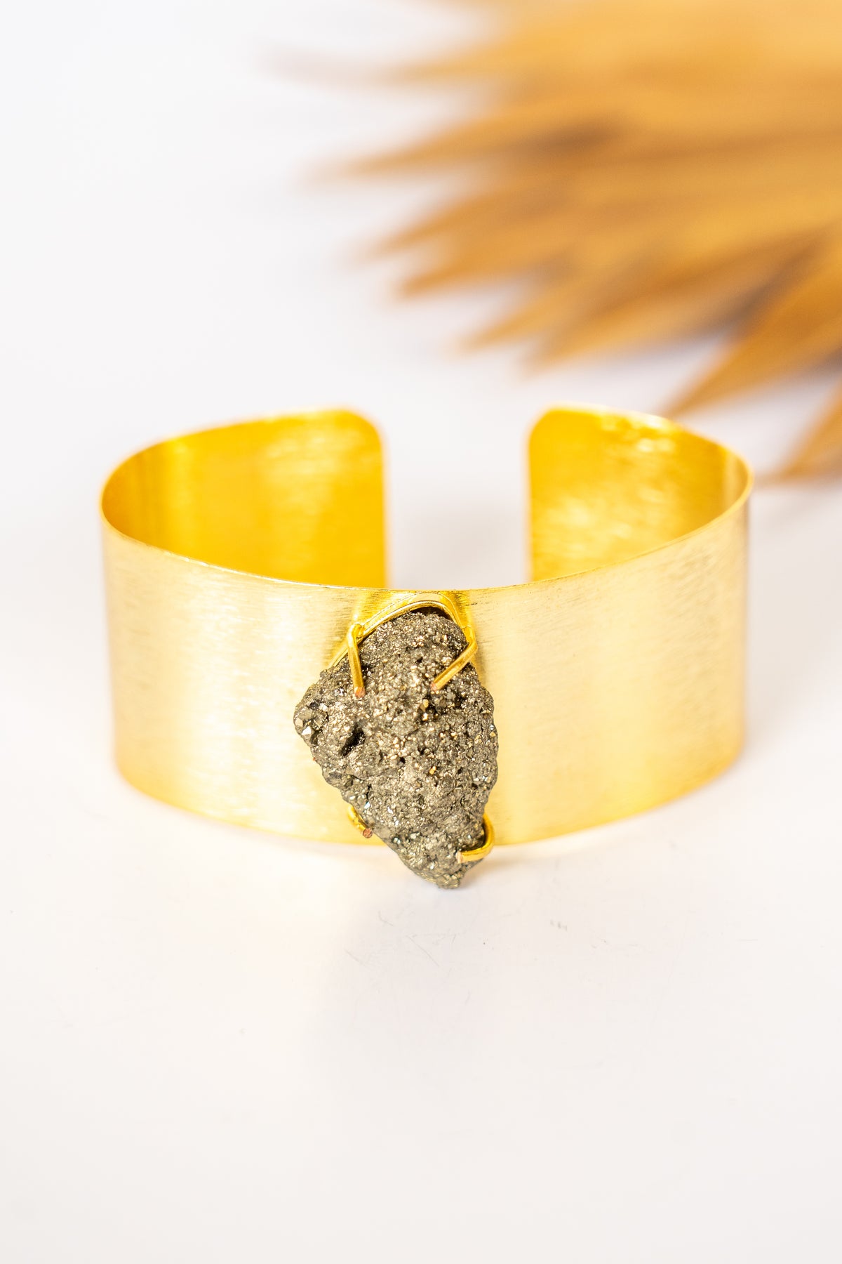 Dasha Hematite Golden Cuff | Shop Bali Queen