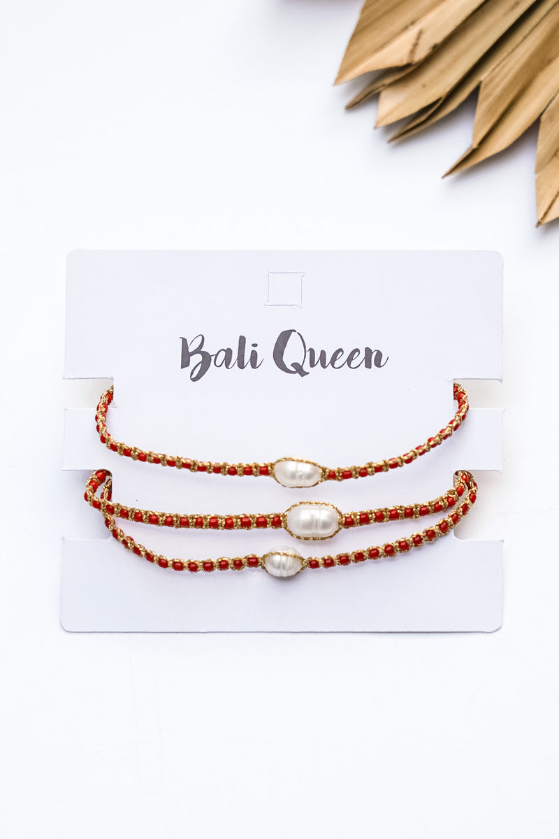 Three For Me Pearl Bracelet Pack | Shop Bali Queen