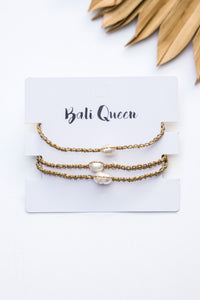 Three For Me Pearl Bracelet Pack | Shop Bali Queen