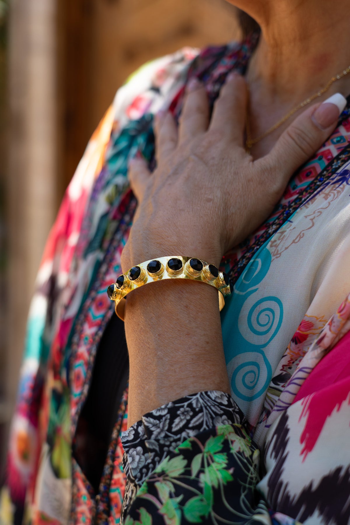 Dasha Aurora Gem Cuff | Shop Bali Queen