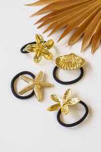 Golden Plumeria Hair Tie | Shop Bali Queen