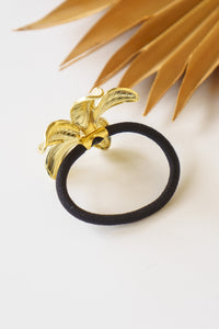 Golden Plumeria Hair Tie | Shop Bali Queen