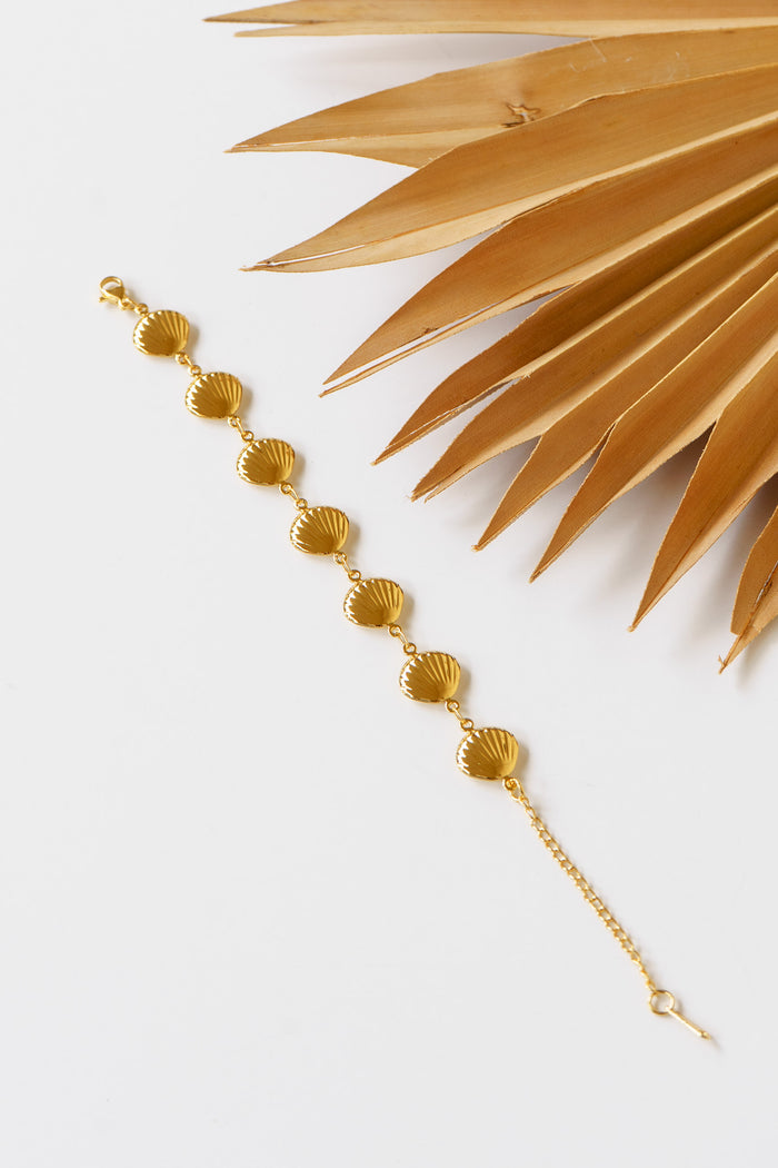 Golden Shell Bracelet | Shop Bali Queen