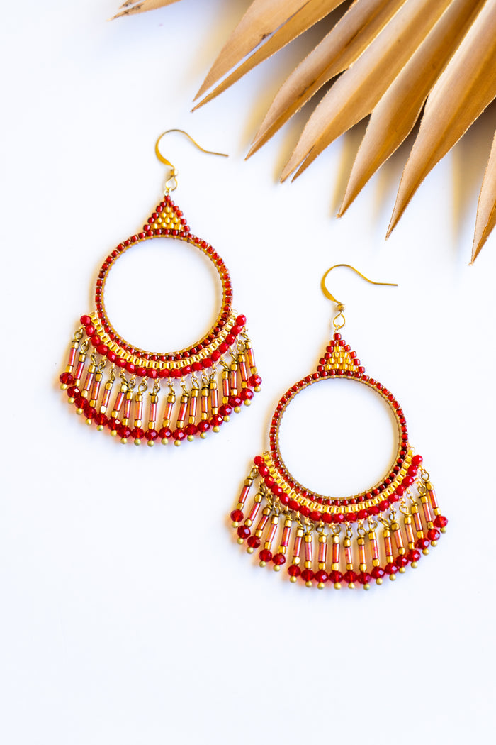Lg Round Thai Chandelier Earrings | Shop Bali Queen