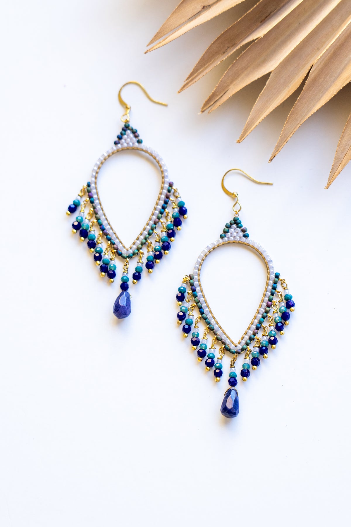 Thai Crystal Teardrop Chandelier Earrings | Shop Bali Queen