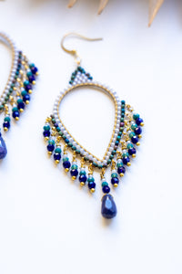 Thai Crystal Teardrop Chandelier Earrings | Shop Bali Queen