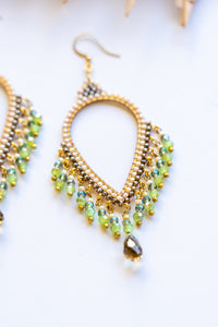 Thai Crystal Teardrop Chandelier Earrings | Shop Bali Queen