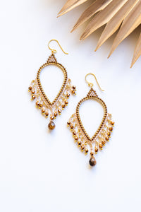 Thai Crystal Teardrop Chandelier Earrings | Shop Bali Queen