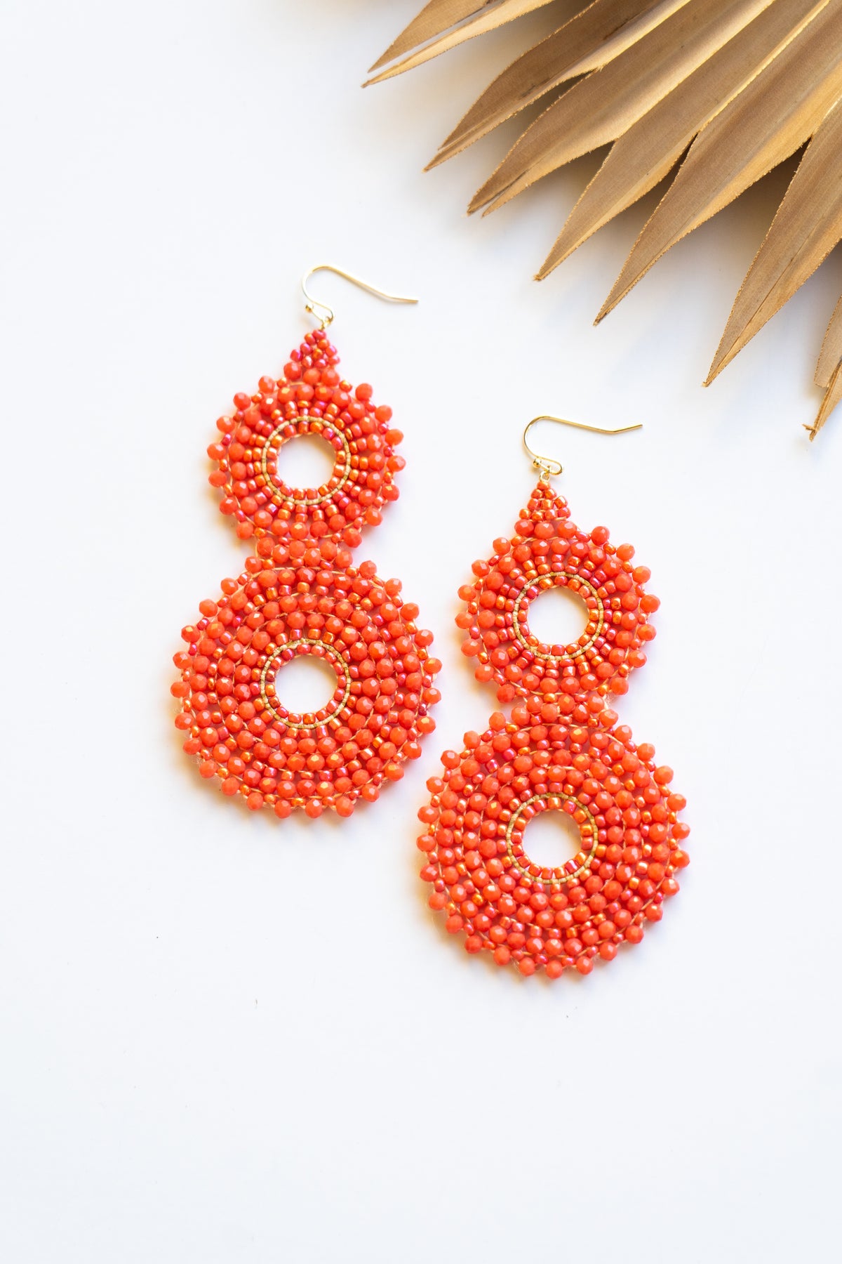 Thai Crystal Double Circle Earrings | Shop Bali Queen