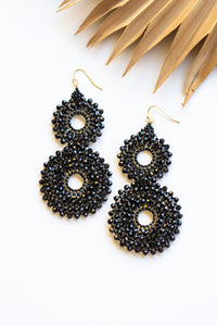 Thai Crystal Double Circle Earrings | Shop Bali Queen