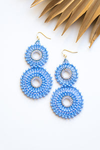 Thai Crystal Double Circle Earrings | Shop Bali Queen