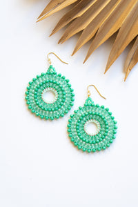 Thai Round Crystal Earrings | Shop Bali Queen