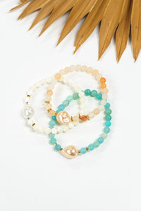 Pearl Tides Stretch Bracelet | Shop Bali Queen
